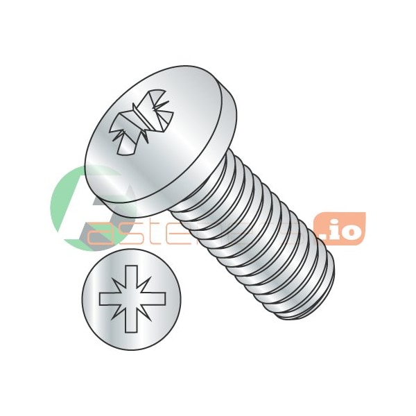 Newport Fasteners #2-56 x 1/2 in Pozidriv Pan Machine Screw, Zinc Plated Steel, 10000 PK 697297 - main